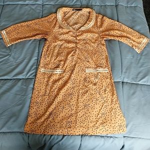 Dear Creatures Polka Dot Retro Collared Shirtdress